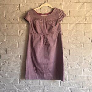 Lewis Cho Purple Tulip Dress - 100% Wool - Size 4 - Elegant & Unique!